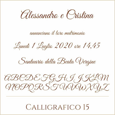 Carattere Calligrafico 15