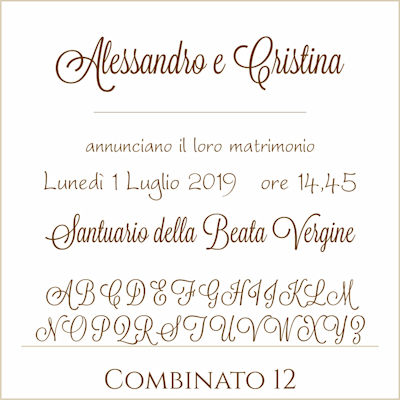 Carattere Combinato 12