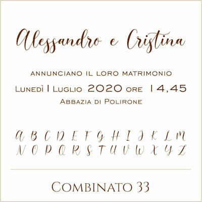 Carattere Combinato 33