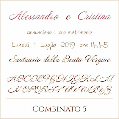 Carattere Combinato 5