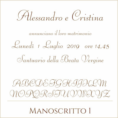 Carattere Manoscritto 1