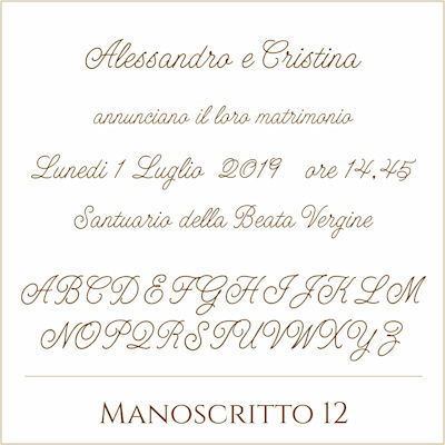 Carattere Manoscritto 12