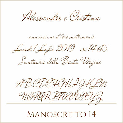 Carattere Manoscritto 14