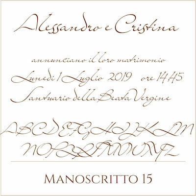 Carattere Manoscritto 15