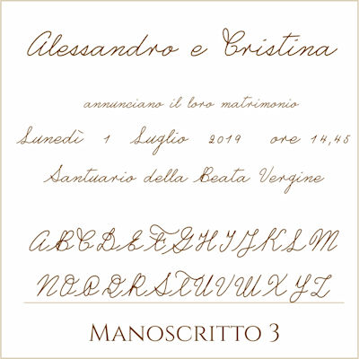 Carattere Manoscritto 3