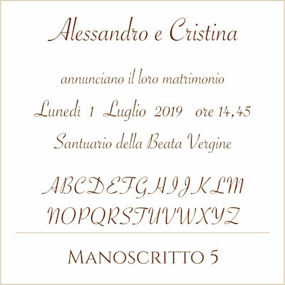 Carattere Manoscritto 5
