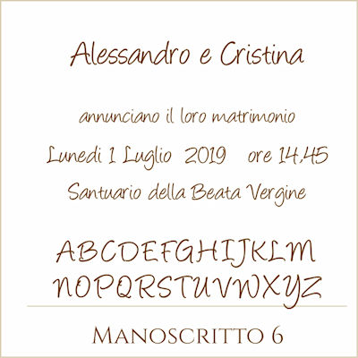 Carattere Manoscritto 6