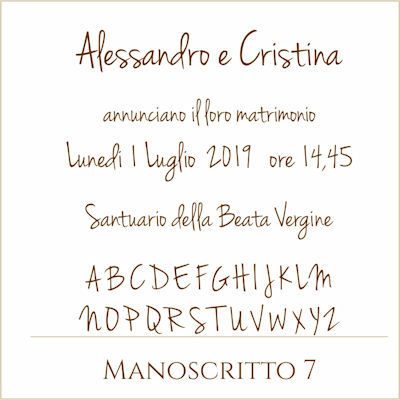 Carattere Manoscritto 7