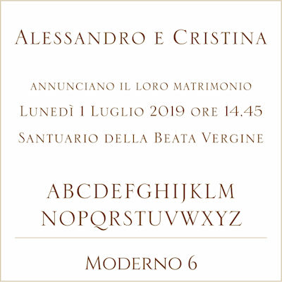 Carattere Moderno 6