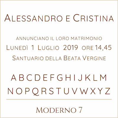 Carattere Moderno 7
