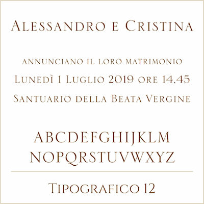 Carattere Tipografico 12