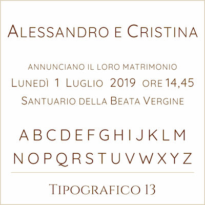 Carattere Tipografico 13