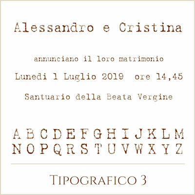Carattere Tipografico 3