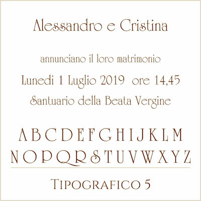 Carattere Tipografico 5