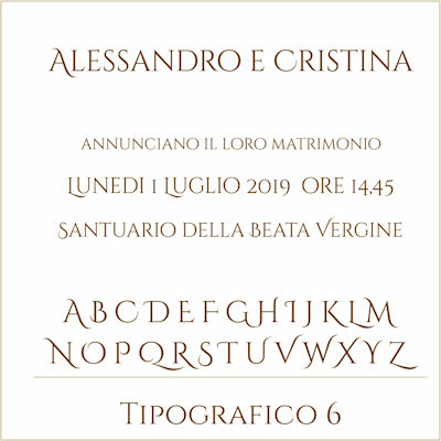 Carattere Tipografico 6