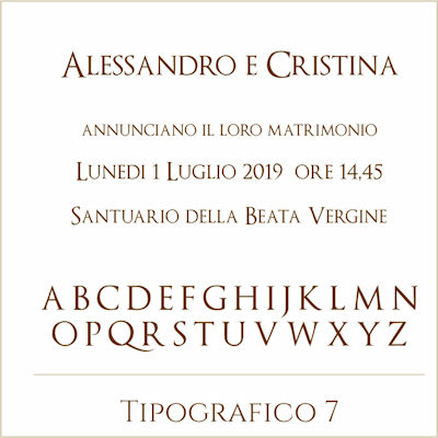 Carattere Tipografico 7