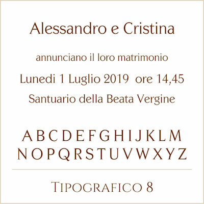 Carattere Tipografico 8