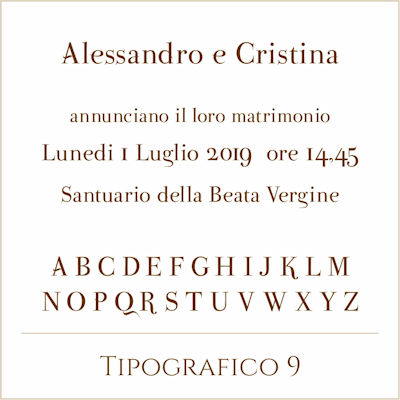 Carattere Tipografico 9