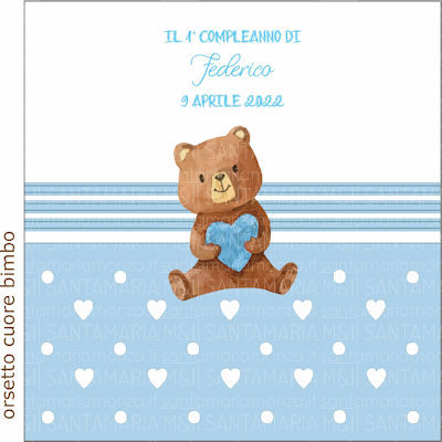 Grafica Orsetto Cuore Bimbo