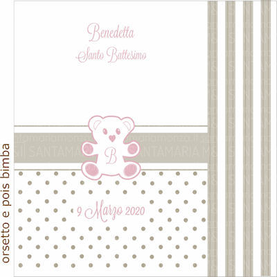 Grafica Orsetto e Pois Bimba