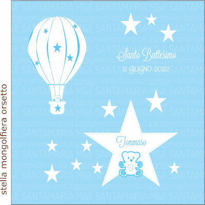 Grafica Stella Orsetto e Mongolfiera Bimbo