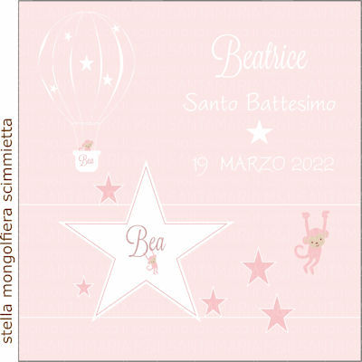 Grafica Stella Orsetto e Mongolfiera Bimba